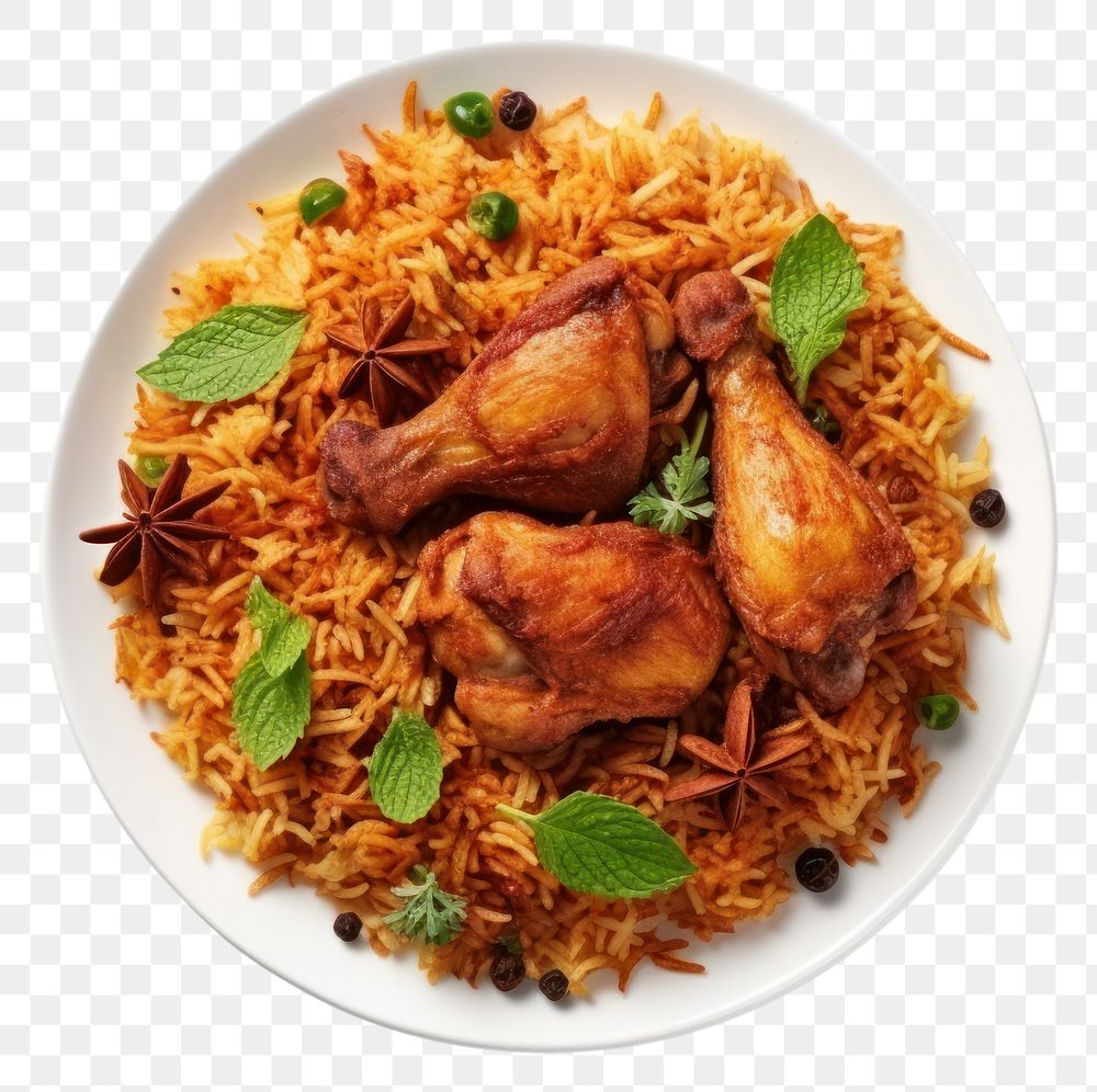 PNG Handi Chicken Biryani biryani plate food.
