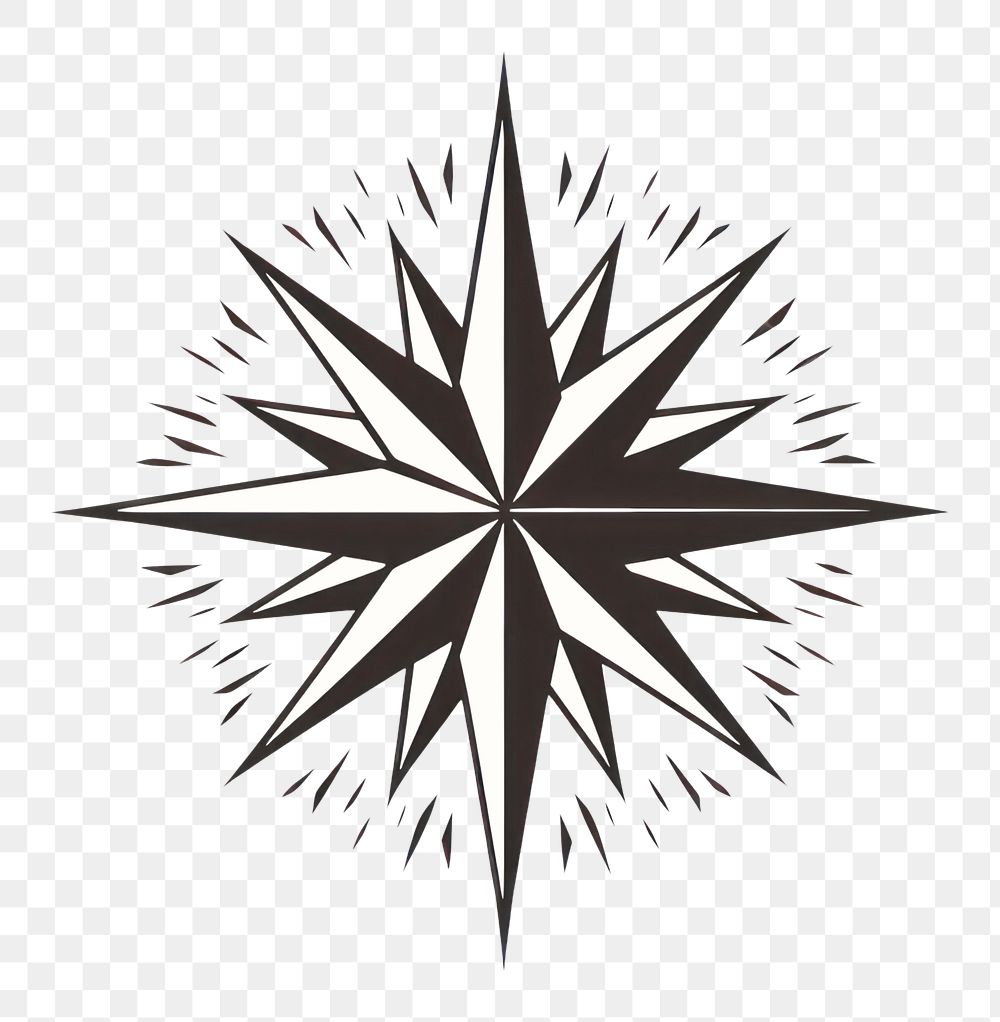 PNG Compass line white background pattern.