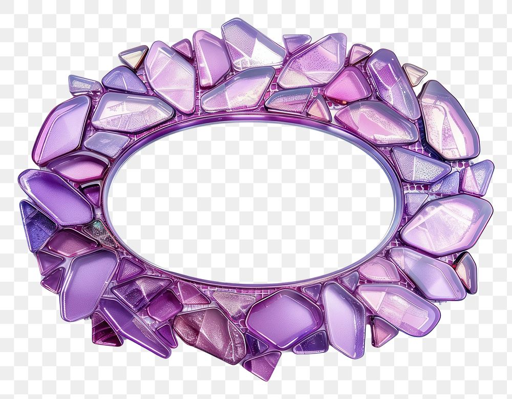 PNG Purple iridescent oval amethyst gemstone jewelry.