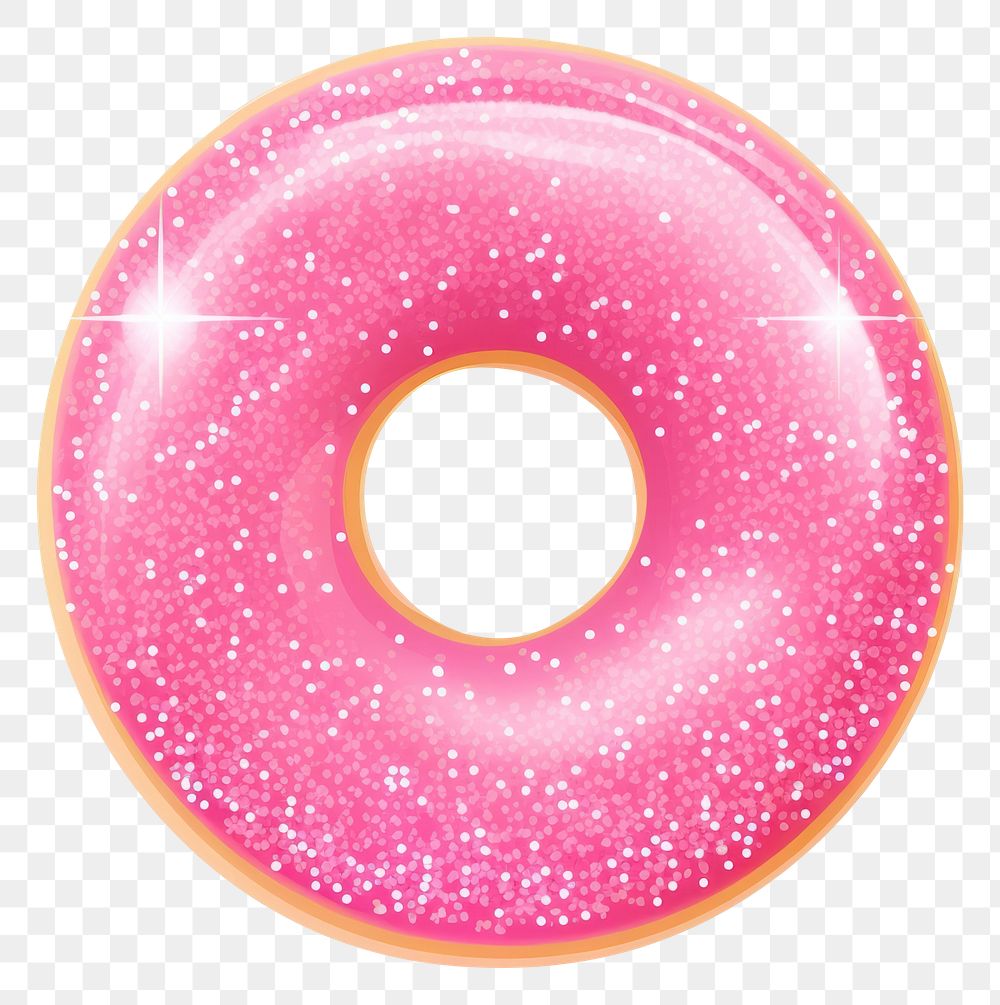 PNG Donut icon shape food pink.