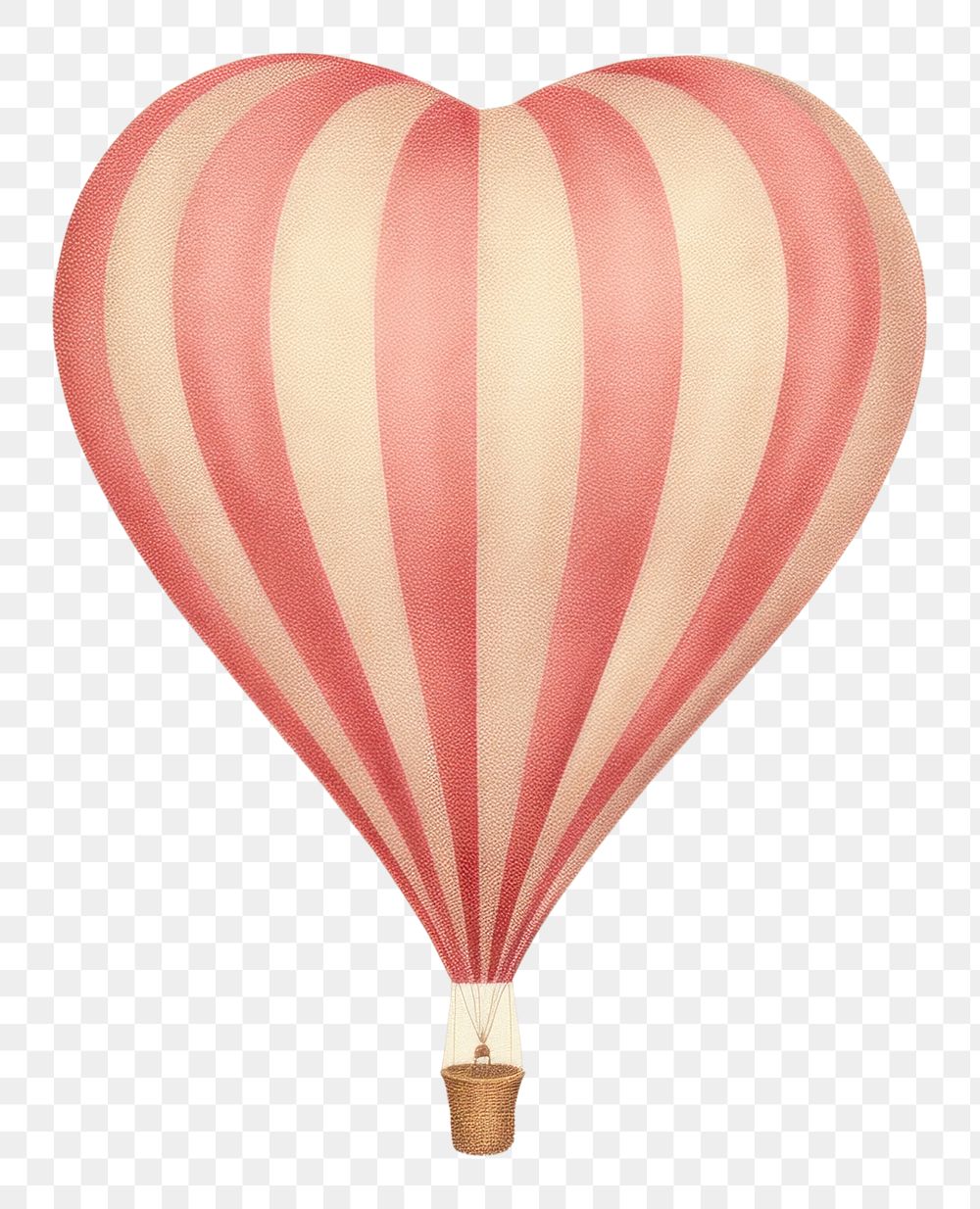 PNG Painting of balloon heart aircraft transportation adventure.