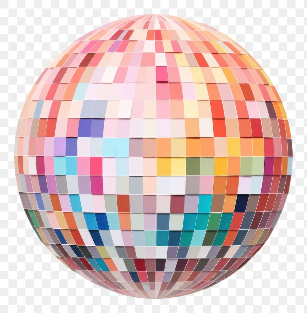PNG Discotheque ball art sphere creativity.