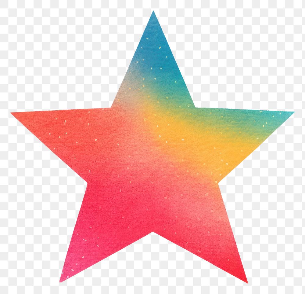 PNG Symbol creativity starfish rainbow.