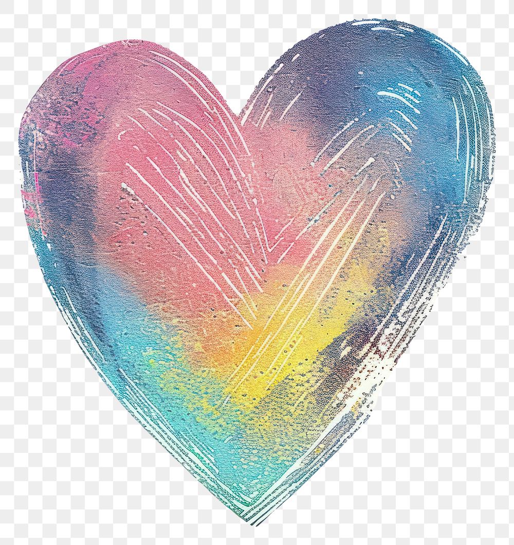 PNG Heart creativity painting painted.