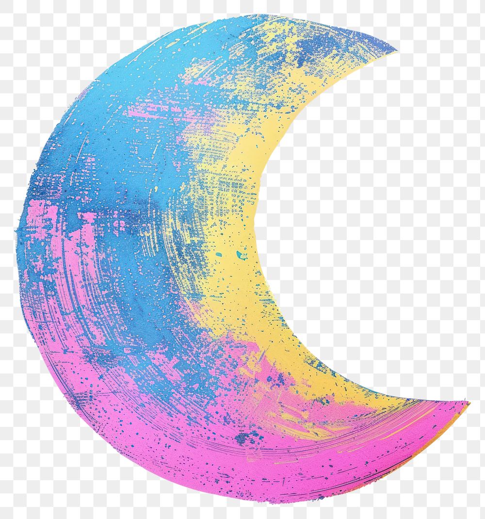 PNG Night moon astronomy crescent.