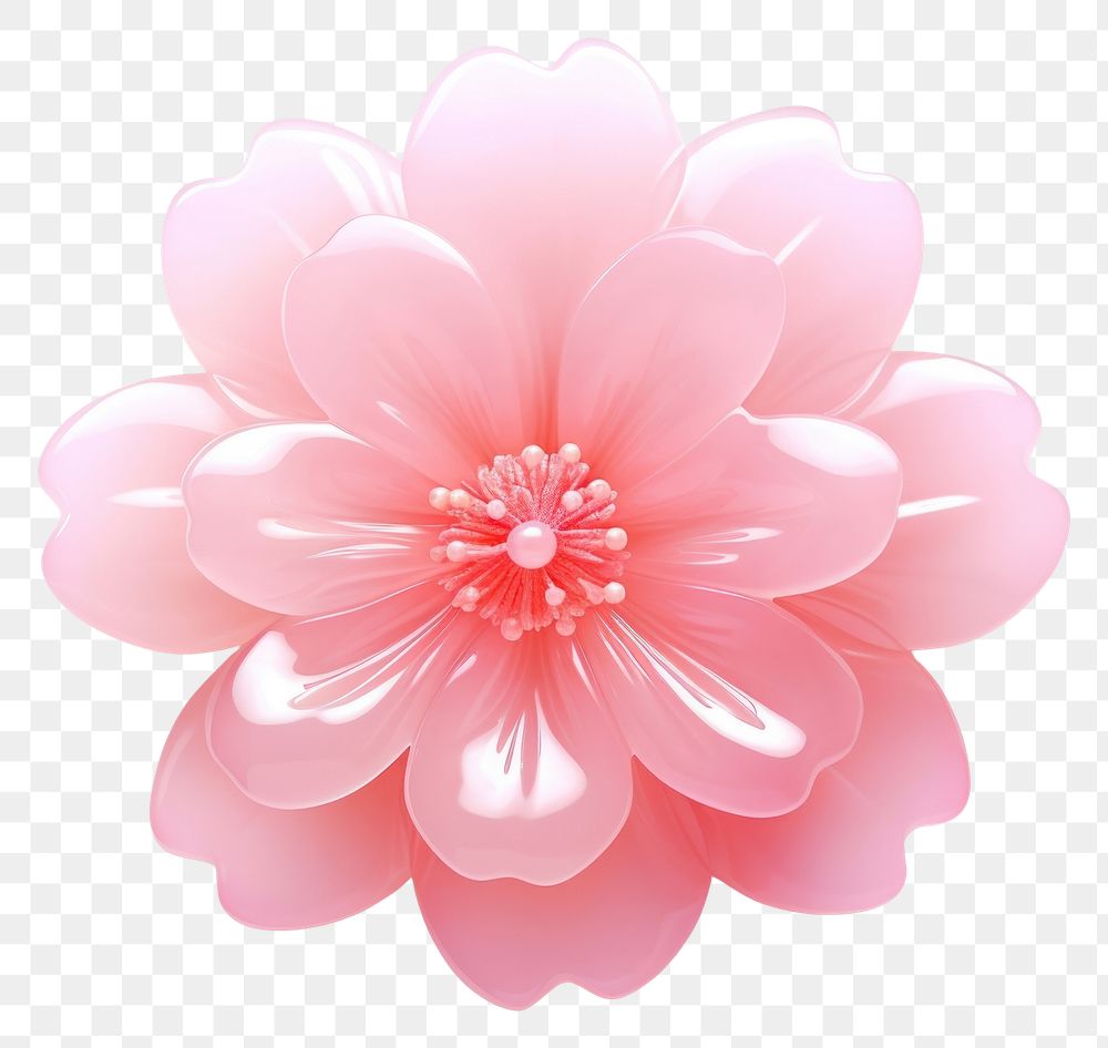 PNG Jelly pink flower dahlia petal plant.