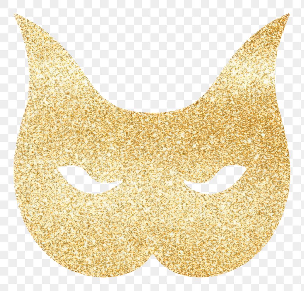 PNG Cat icon glitter shape mask.
