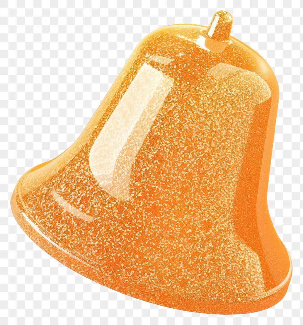 PNG Pastel orange bell icon white background ketchup yellow.
