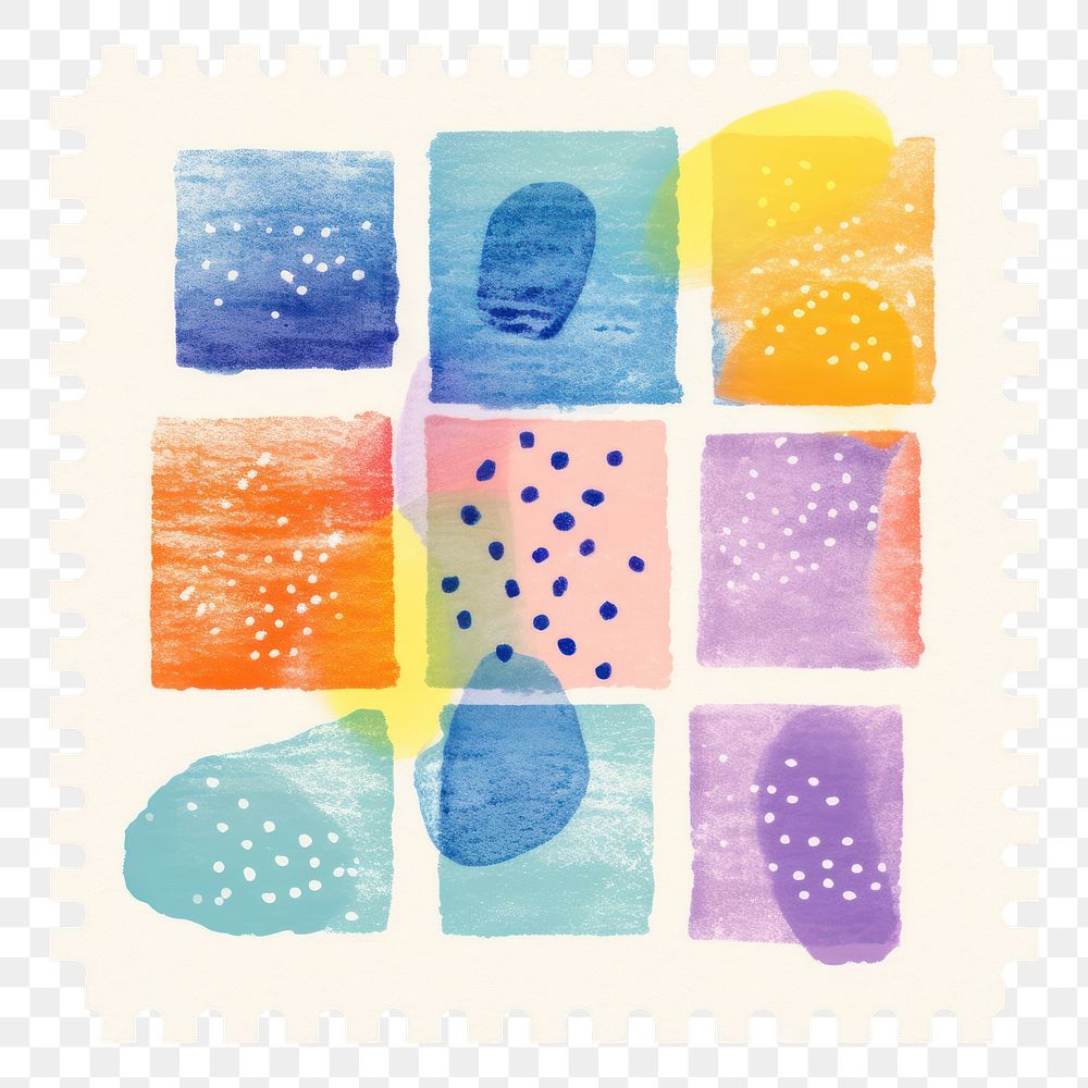 PNG  Abstract pattern Risograph style backgrounds painting art.
