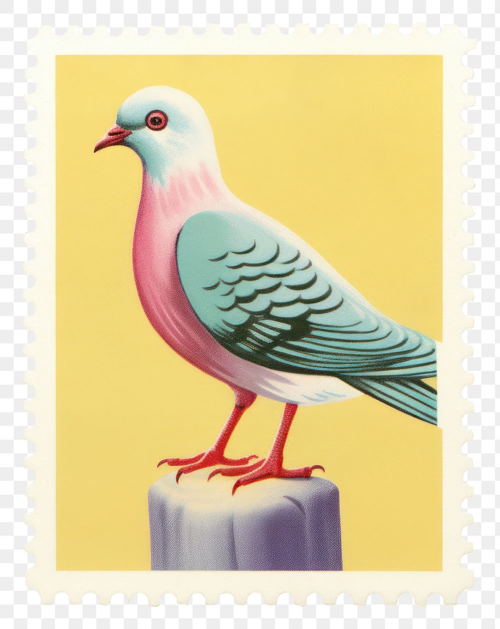 PNG  Dove Risograph style animal bird dove.