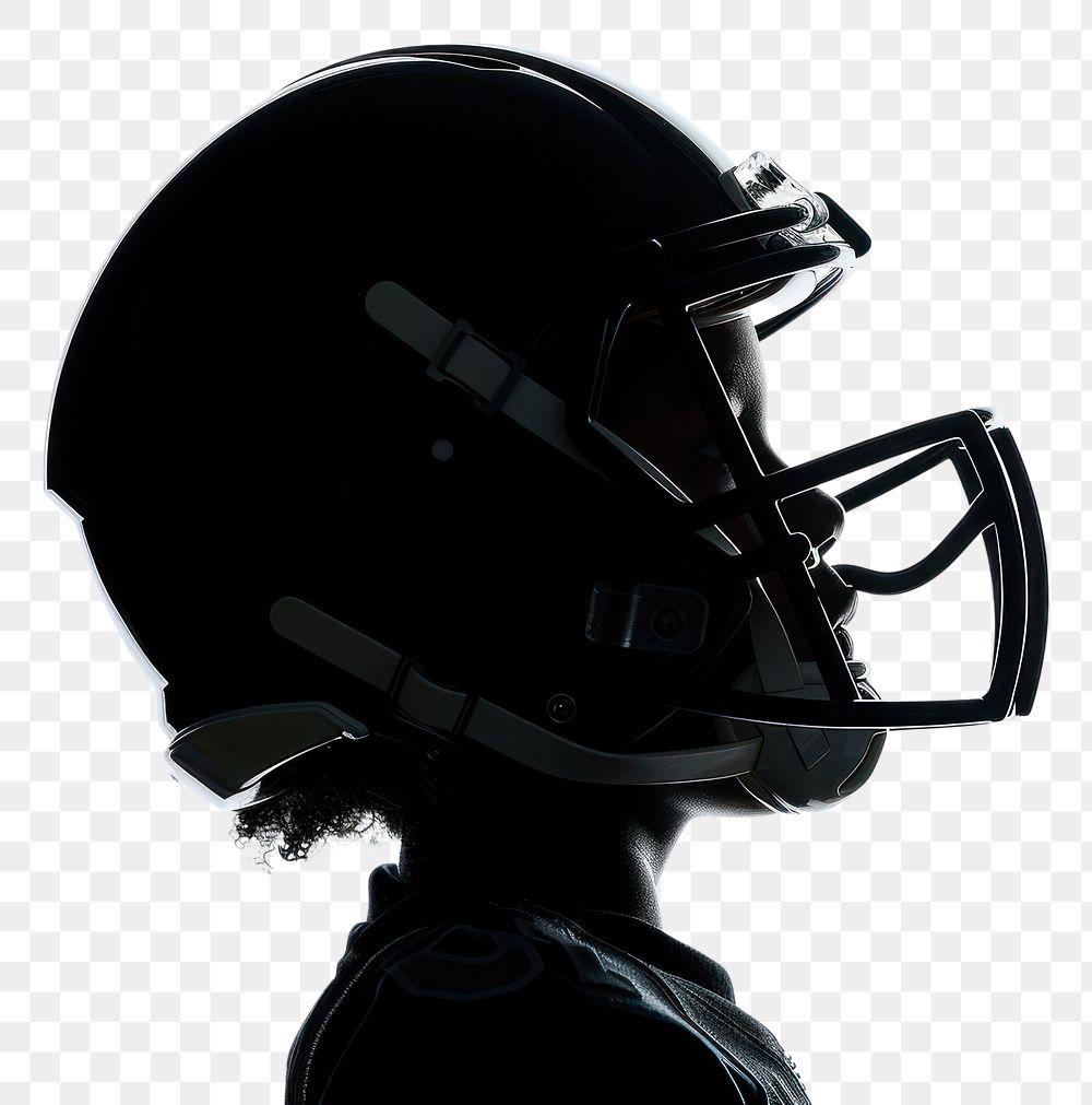 PNG Black child helmet football sports.