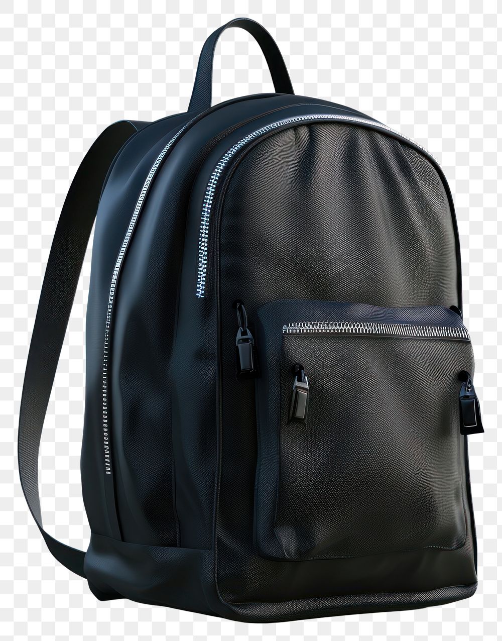PNG Black school bag backpack suitcase handbag.