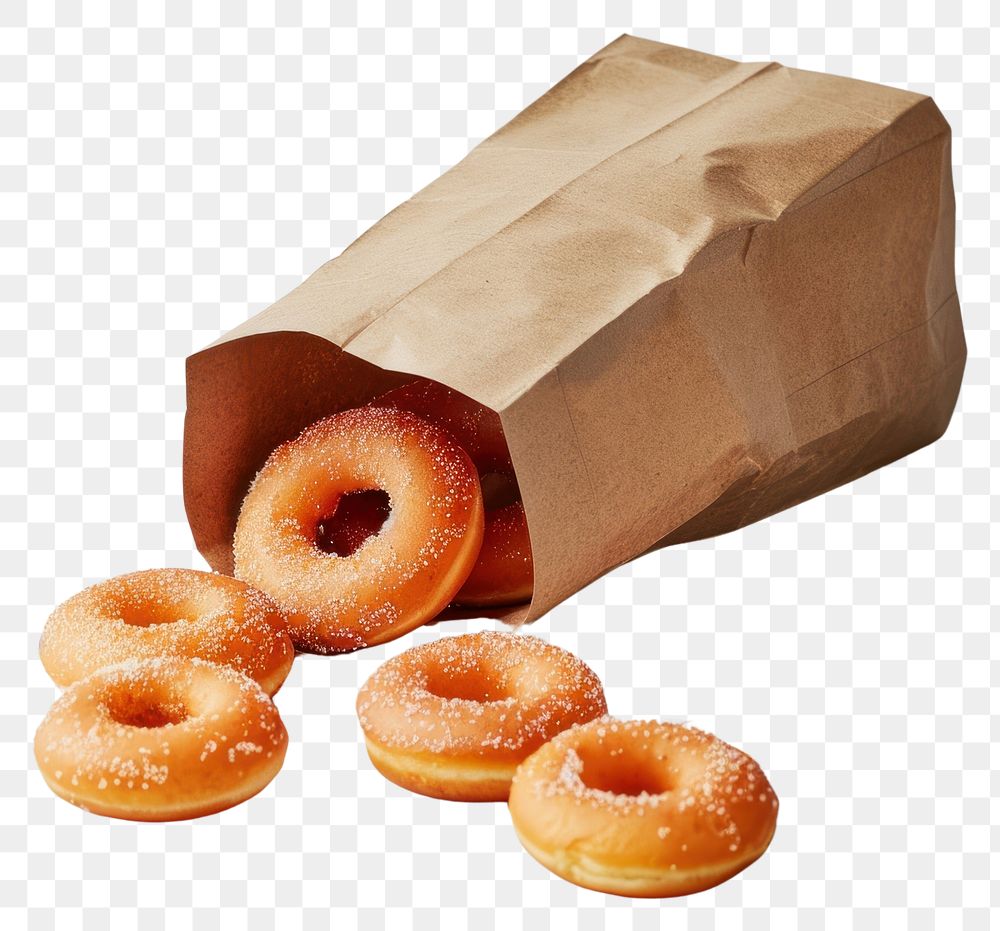 PNG Donuts snack bread paper.