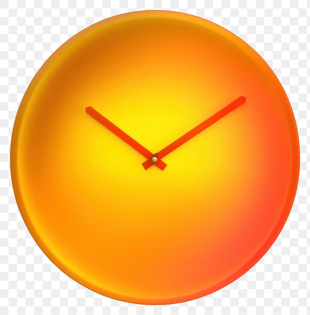 PNG  Abstract blurred gradient illustration Clock clock yellow furniture.