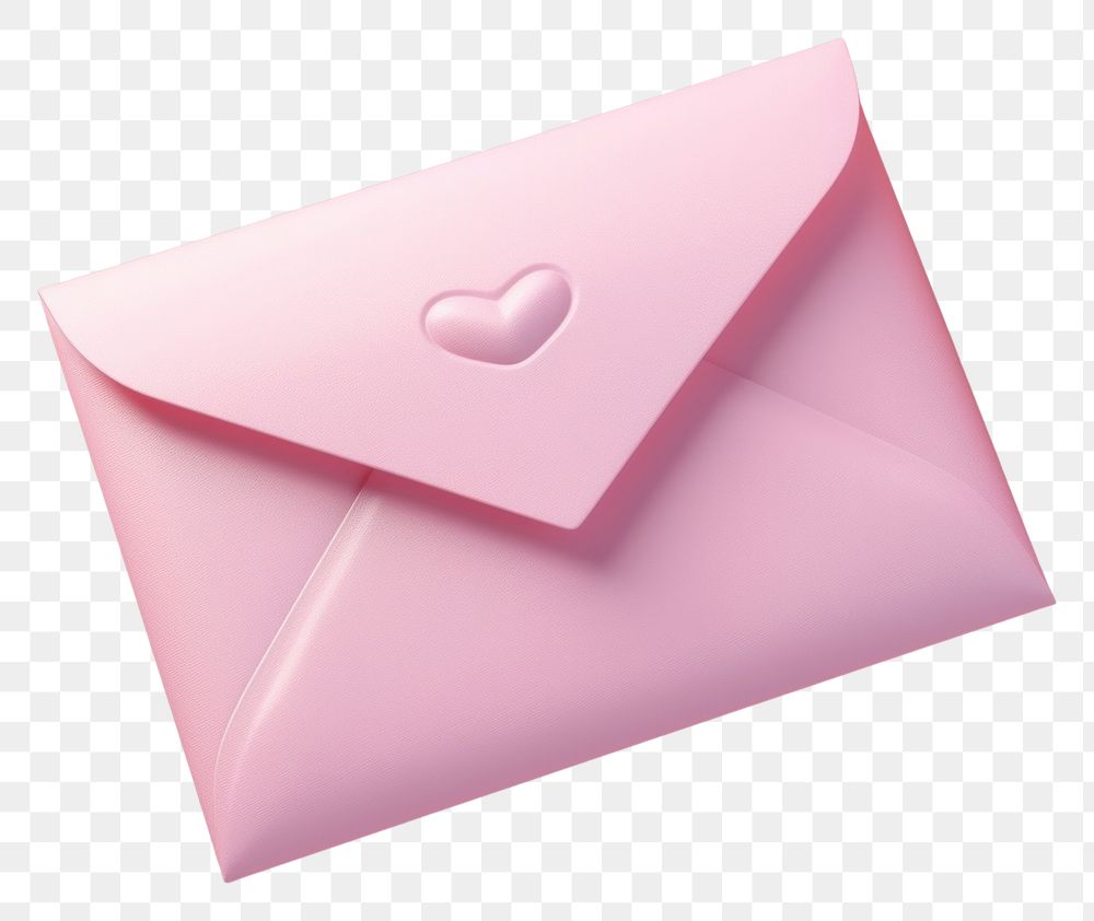 PNG  A hreart and brown envelope pink letterbox magenta