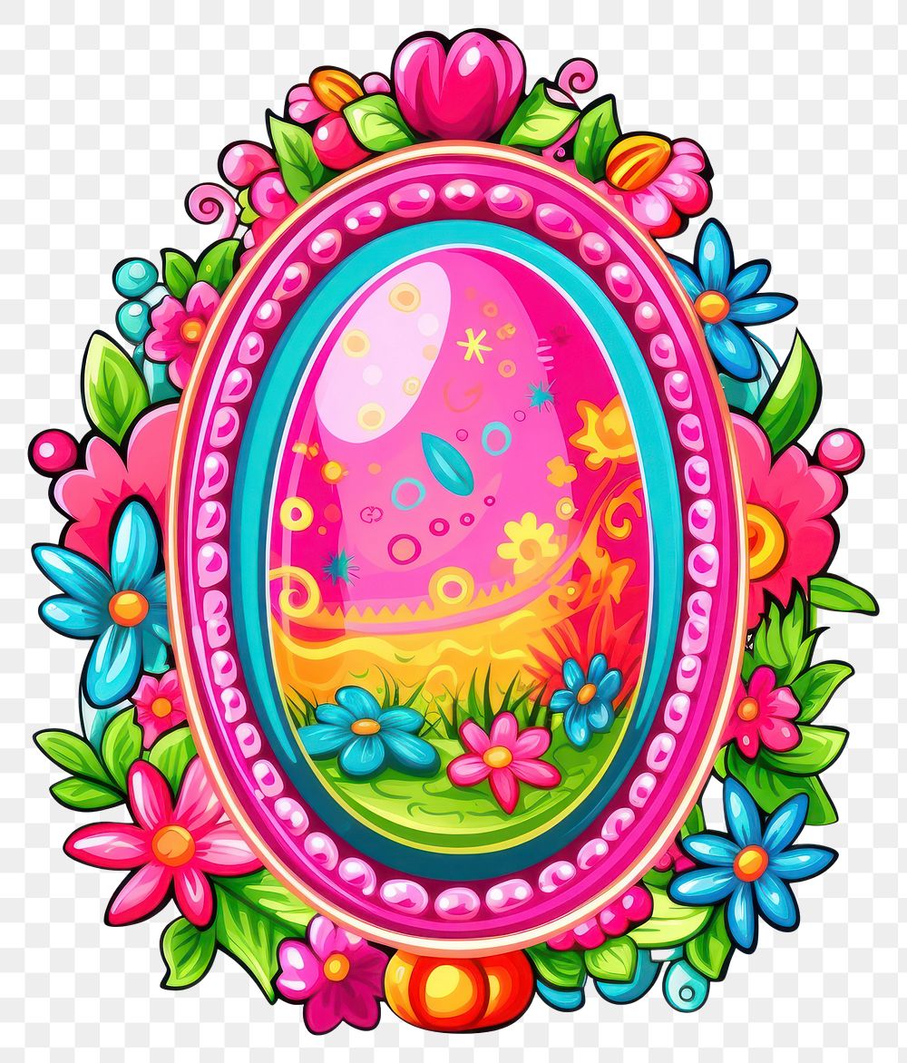PNG  Easter egg printable sticker pattern celebration creativity.
