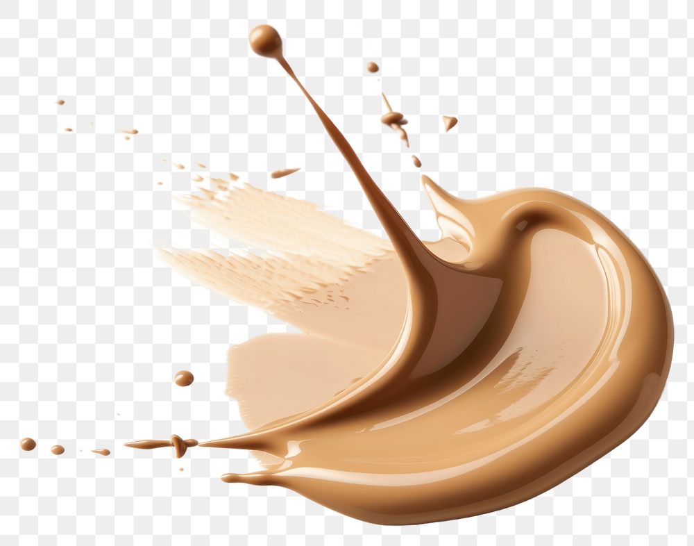 PNG Drops of liquid foundation white background dessert smooth.