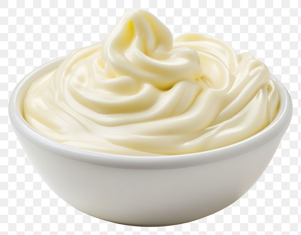PNG Cream mayonnaise dessert food.