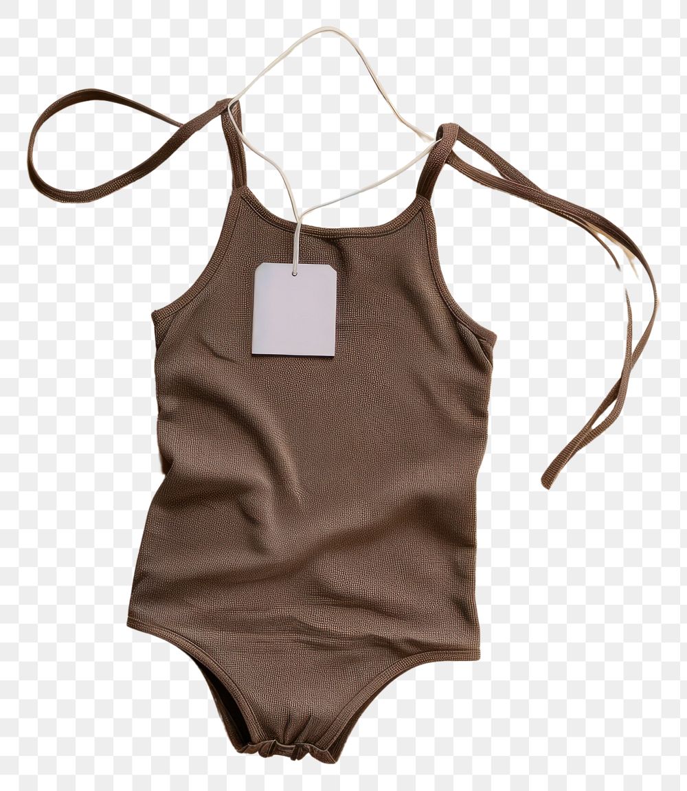 PNG Brown top swimming suit accessories simplicity coathanger.
