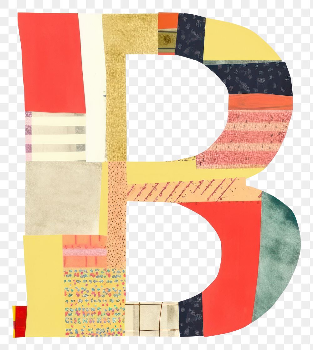 PNG Alphabet B paper collage text art white background.