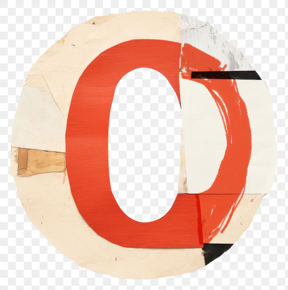 PNG Alphabet O paper craft collage text white background lifebuoy.