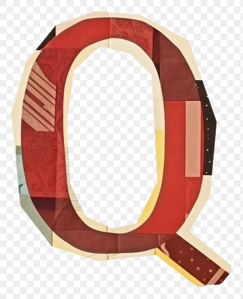 PNG Alphabet Q paper craft collage text art 