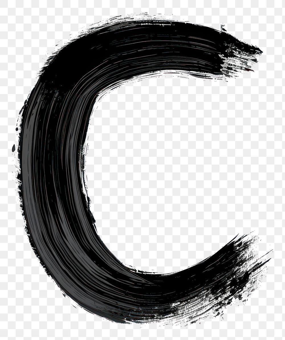 PNG Splattered circle black font.