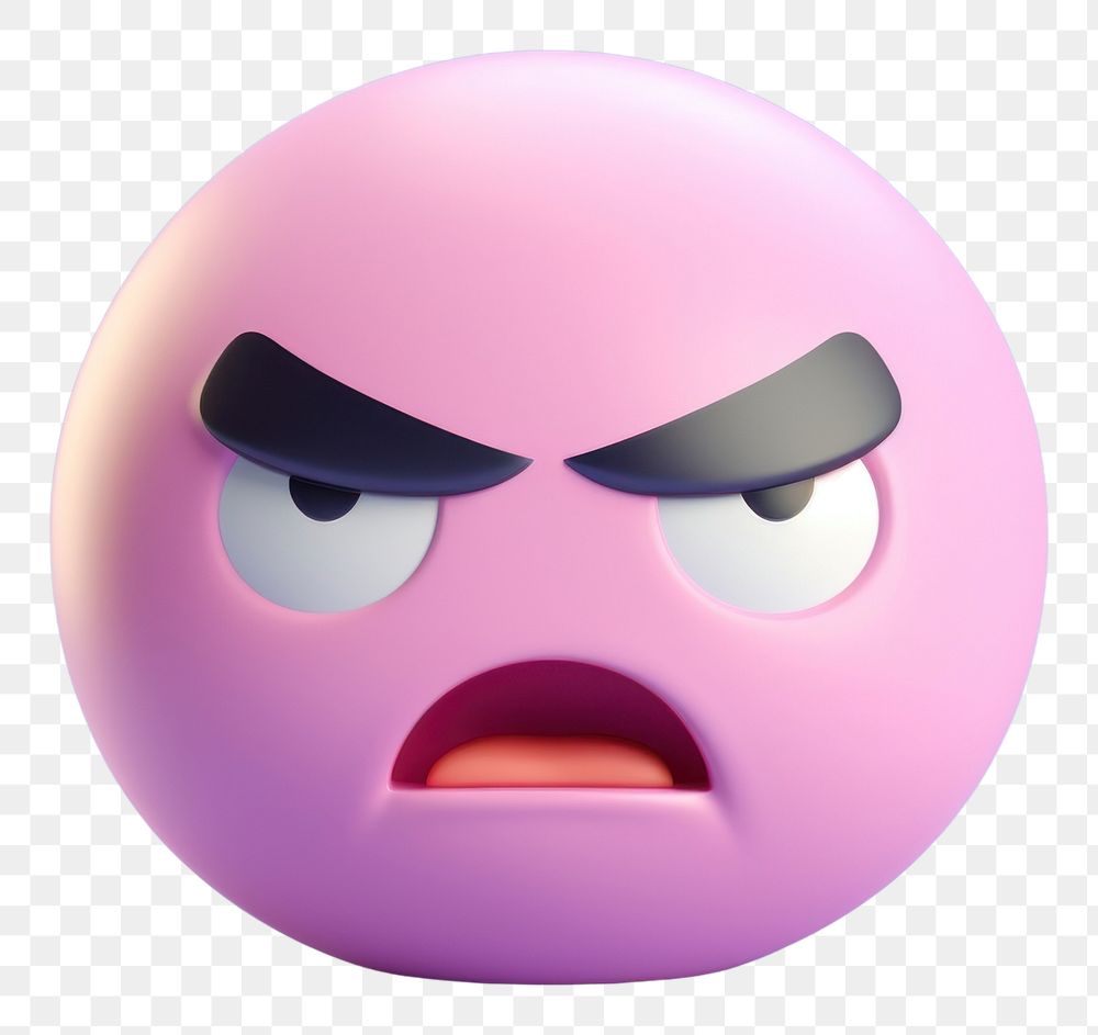 PNG Angry emoji purple representation investment.