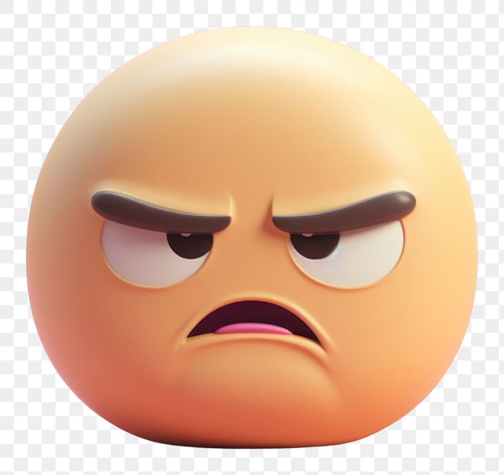 PNG Angry emoji representation displeased investment.