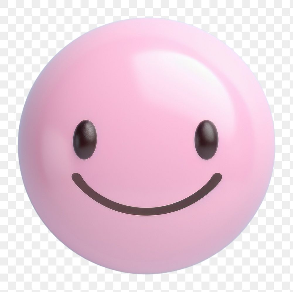 PNG Happy emoji toy anthropomorphic representation.