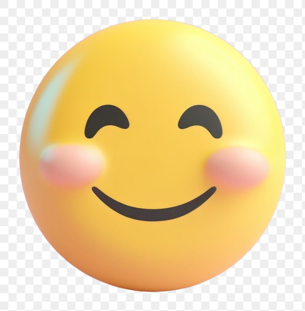PNG Laugh emoji face anthropomorphic representation.