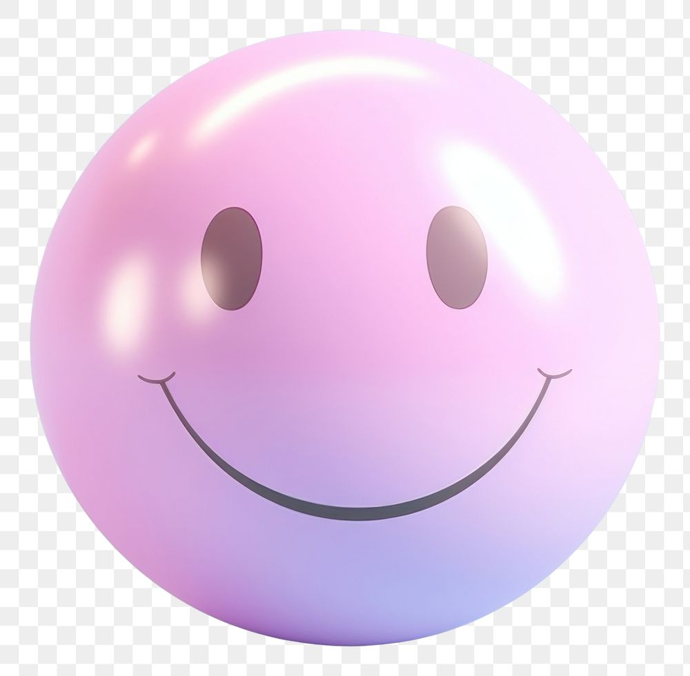 PNG Smile emoji sphere anthropomorphic celebration.