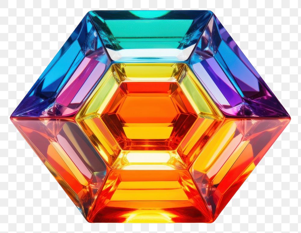 PNG Hexagon gemstone jewelry crystal