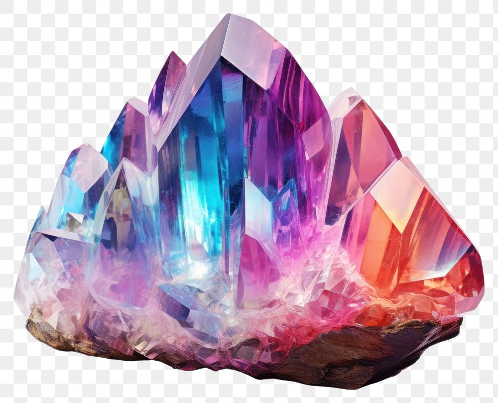 PNG Hexagon gemstone crystal amethyst.