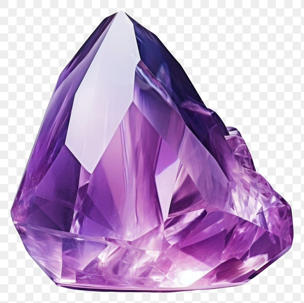 PNG Purple gemstone crystal amethyst.