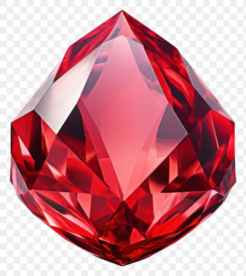 PNG Red gemstone crystal jewelry.
