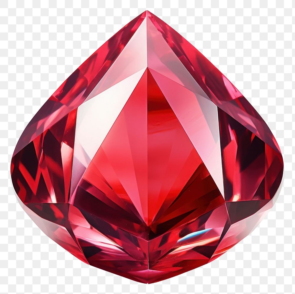 PNG Red gemstone jewelry crystal.