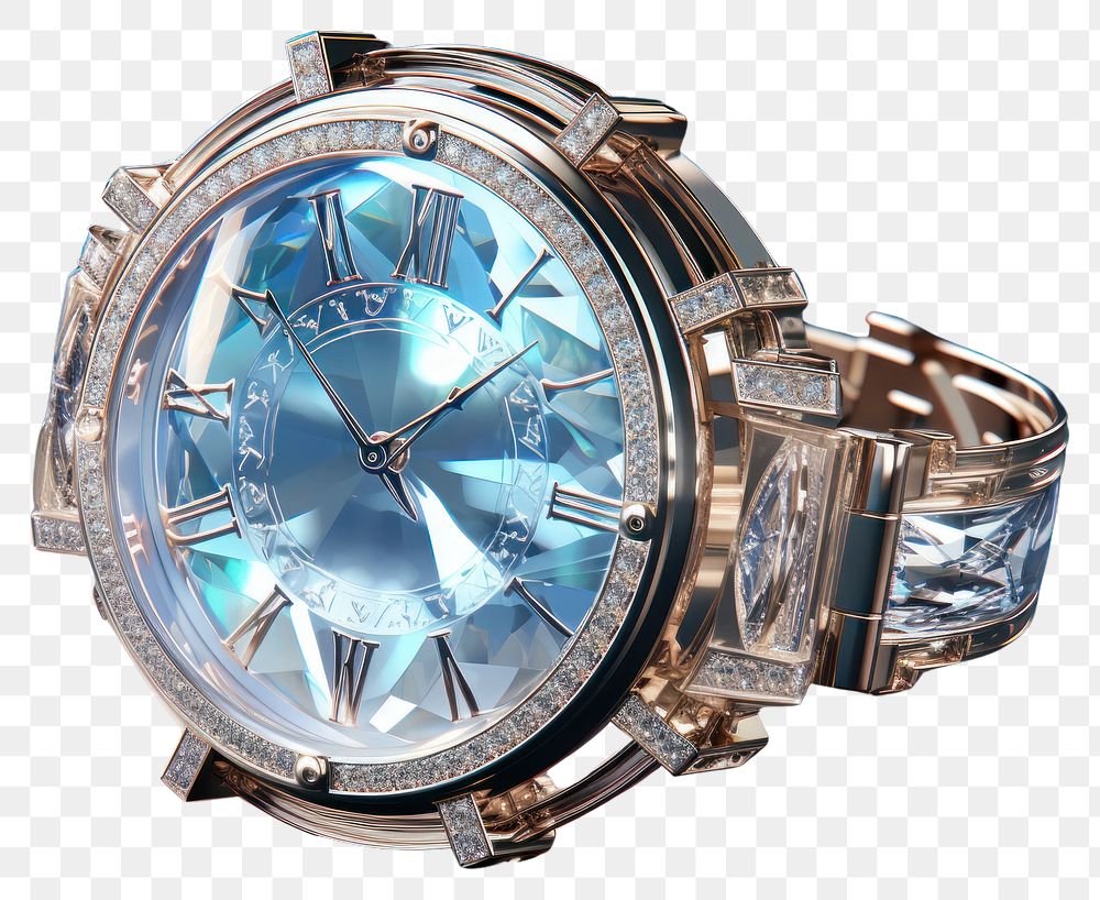 PNG Watch gemstone wristwatch jewelry.
