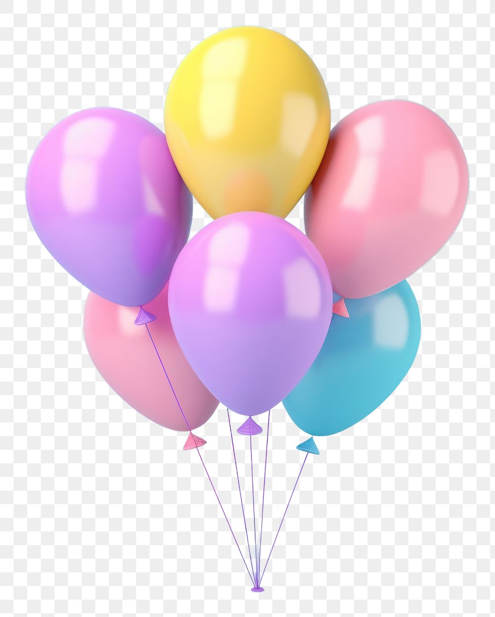 PNG Colorful Balloon balloon anniversary celebration.