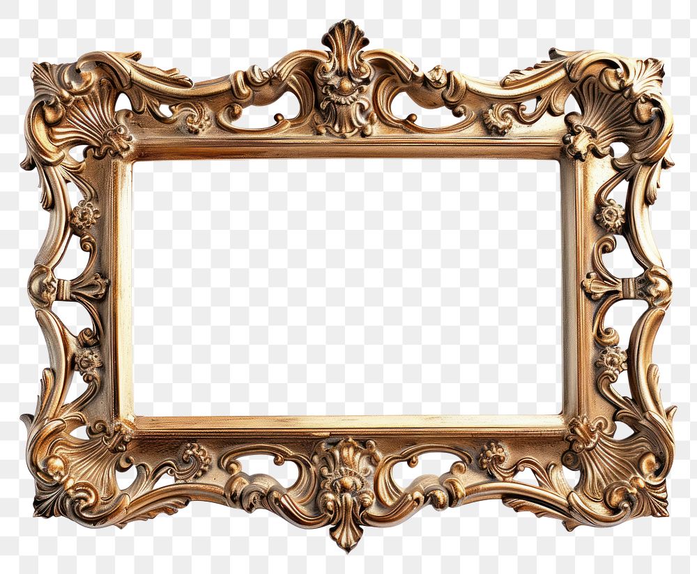 PNG Art nouveau mirror frame photo