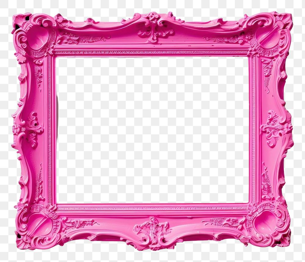 PNG Pink frame white background creativity.