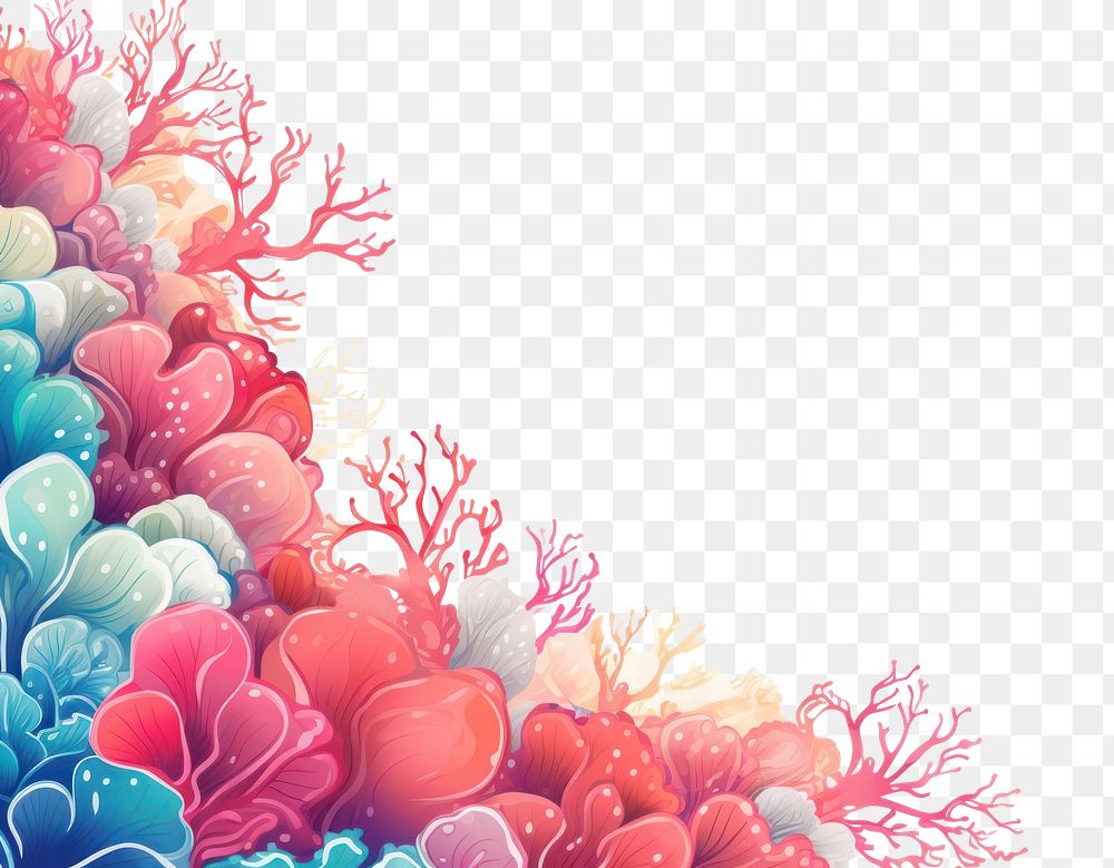 PNG Colorful coral backgrounds outdoors pattern.