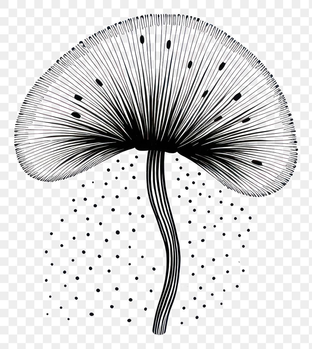 PNG Mushroom celestial drawing sketch plant.