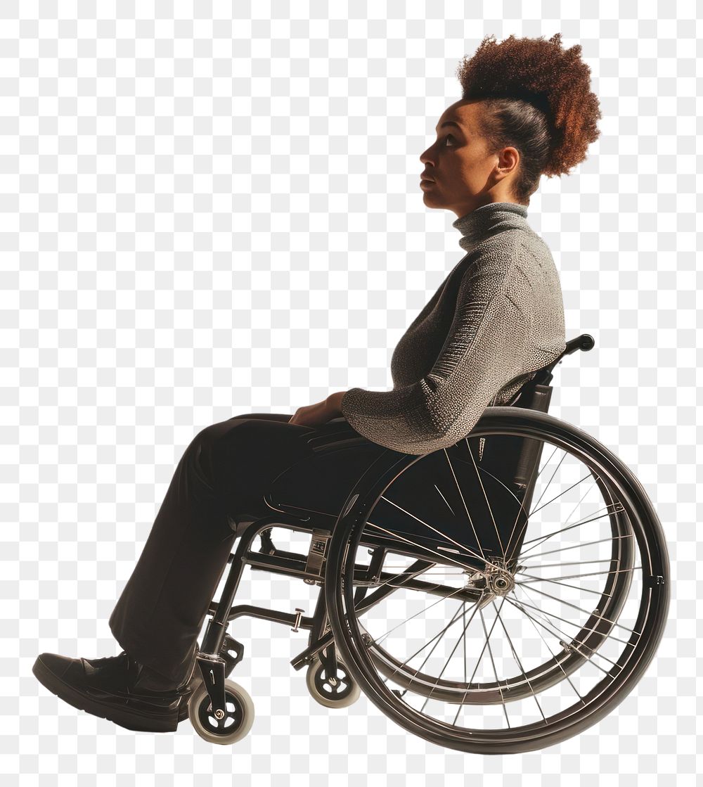 PNG  Disabled person sitting wheelchair parasports.