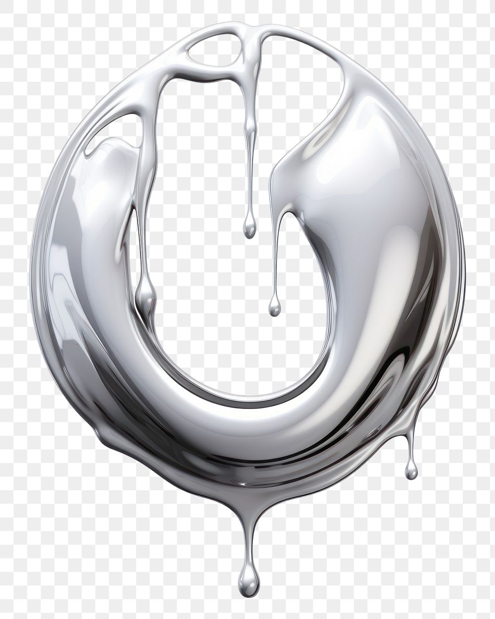 PNG Silver circle dripping metal white background appliance.
