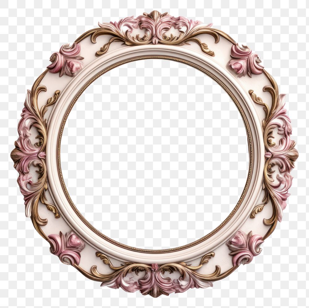 PNG Jewelry locket circle frame.