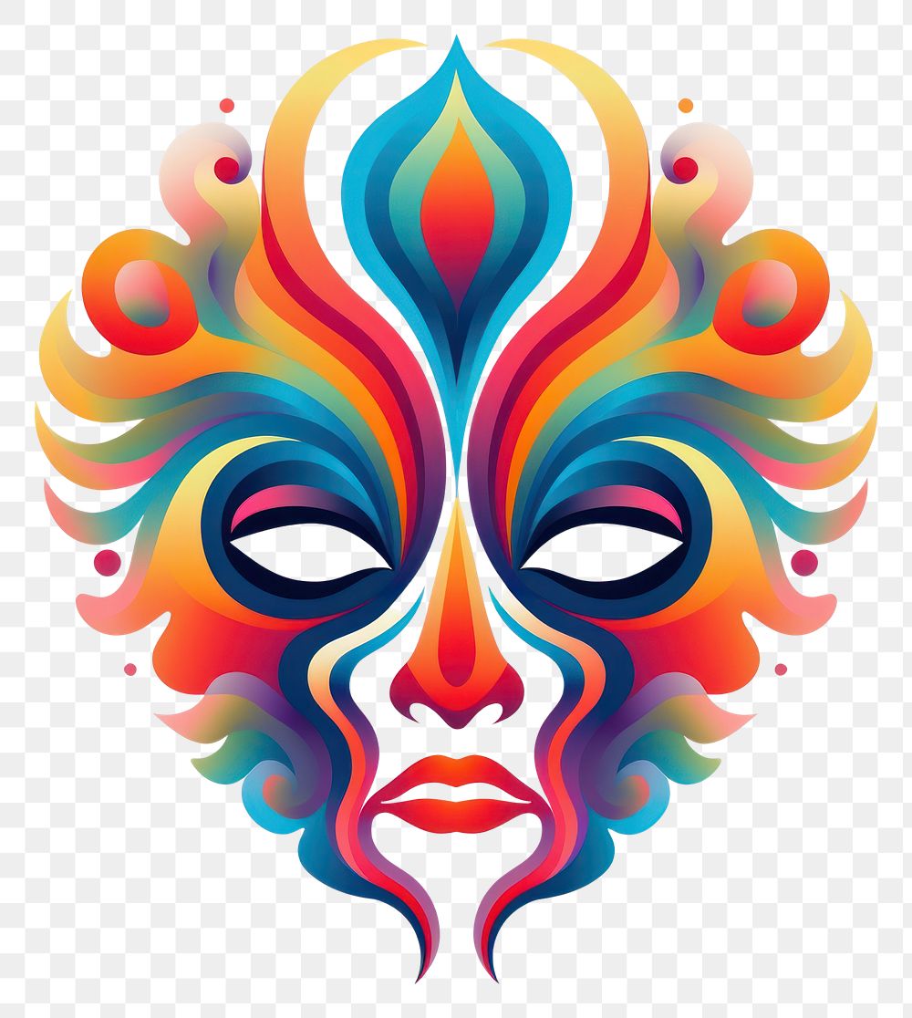 PNG Mask art graphics representation.