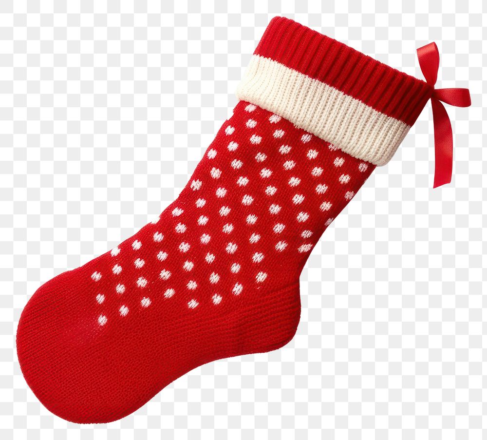 PNG Christmas sock decoration christmas stocking gift.