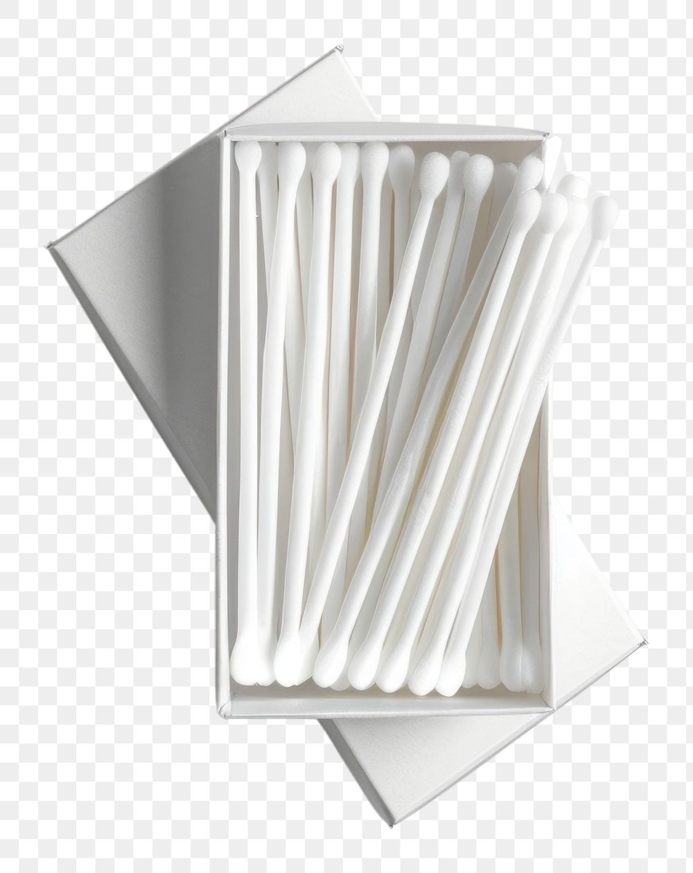PNG Cotton swab box packaging mockup paper white simplicity.