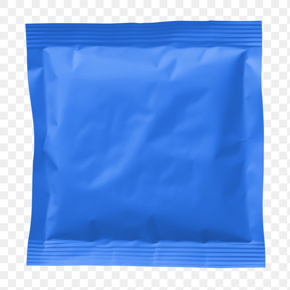 PNG blue pouch bag, transparent background
